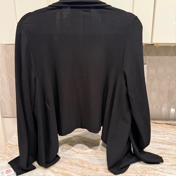 DKNY Women's Elegant Black Poncho - Picture 2 of 7